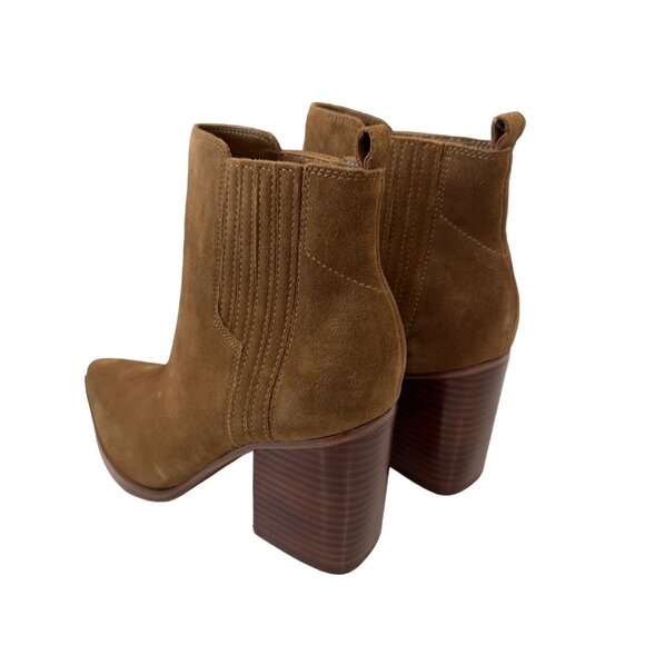 Marc Fisher Women Matter Suede Leather Pointed Toe Ankle Boots SZ 8.5M-Pull On - Picture 12 of 13